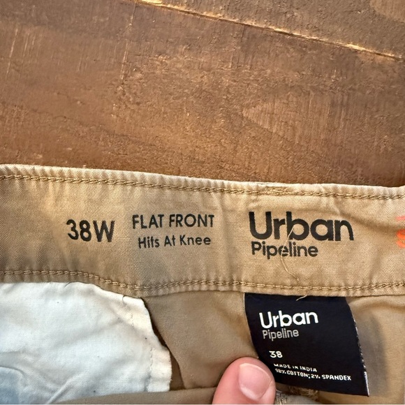 Urban Pipeline Khaki Flat Front Shorts - Picture 3 of 3